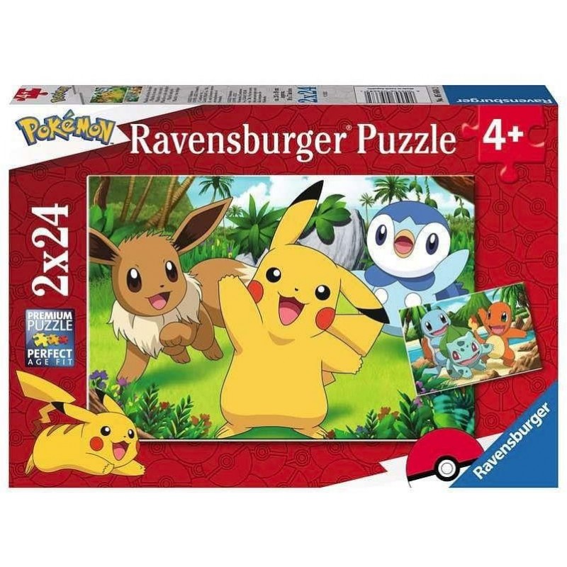 Puzzle Pokémon - Pikachu & Friends, 2x 24 dílků