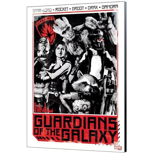 Obraz Guardians of the Galaxy - Black White Red