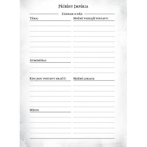 Příběhy Impéria: Přepracované vydání - Záznam o hře