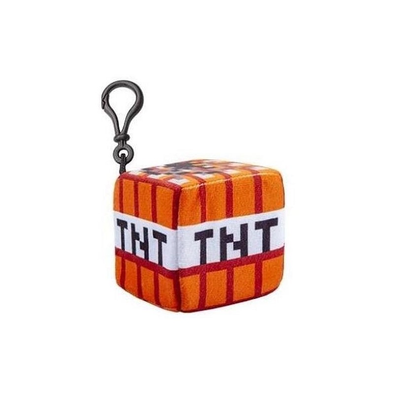 Plyšák s klipem Minecraft - TNT, 8 cm