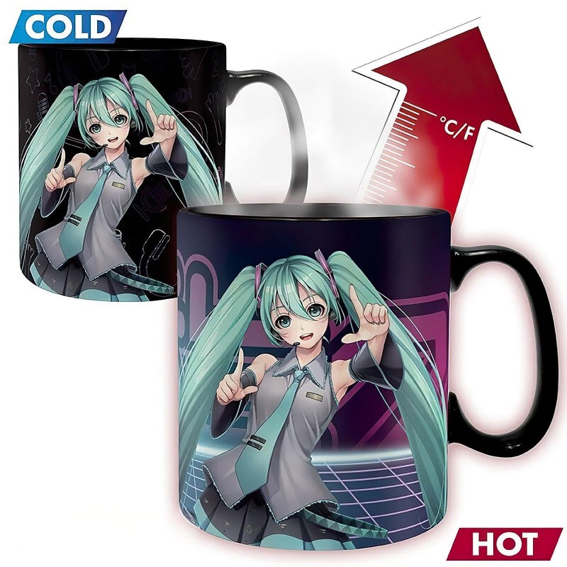 Hrnek Vocaloid - Hatsune Miku, měnící se