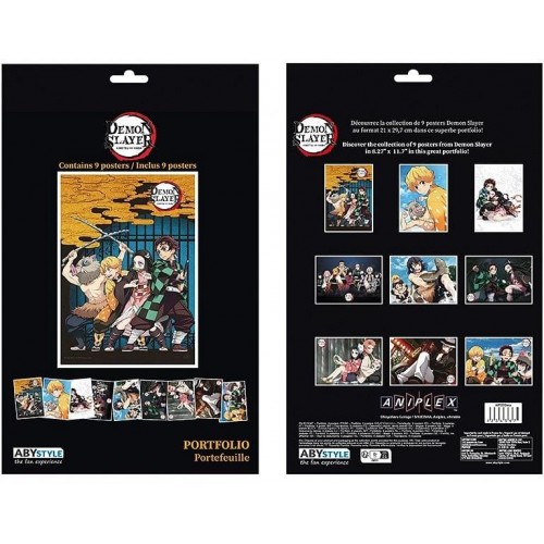 Sada plakátů Demon Slayer - 9 ks