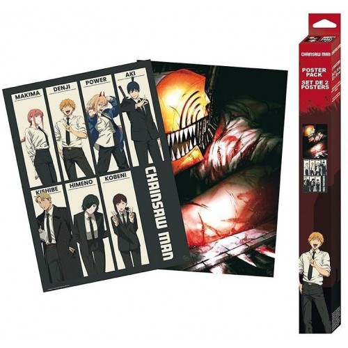 Sada plakátů Chainsaw Man (2 ks)