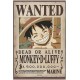 Plakát One Piece: Wanted Luffy