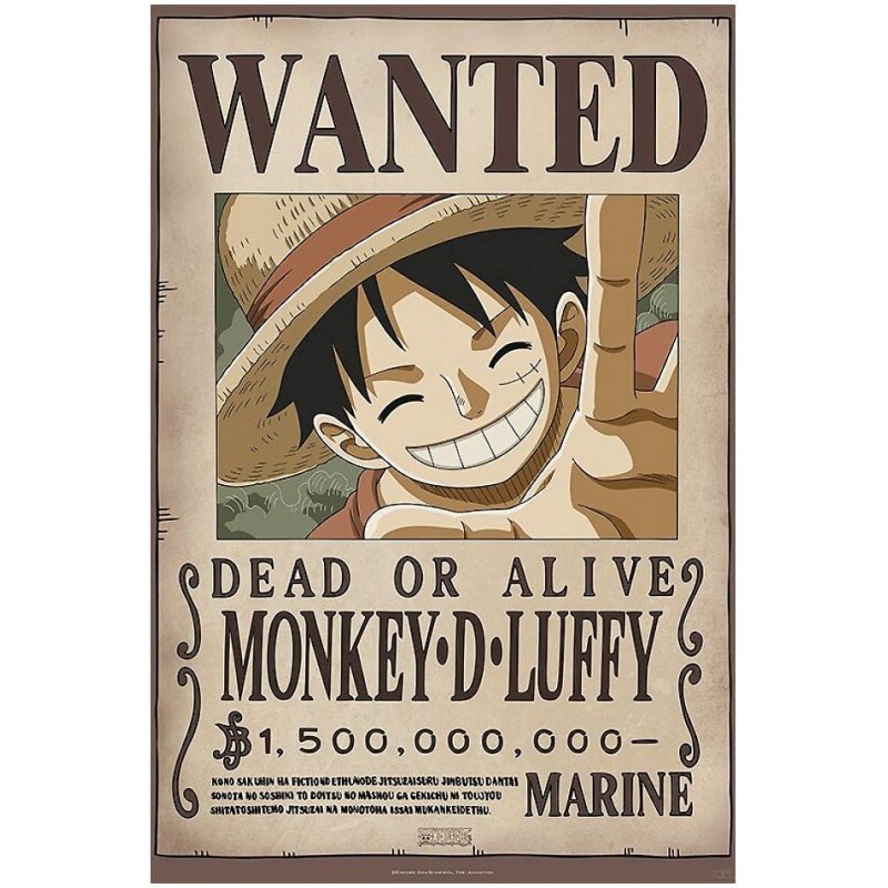 Plakát One Piece: Wanted Luffy