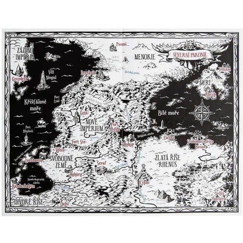 Mapa Severní Pakonie