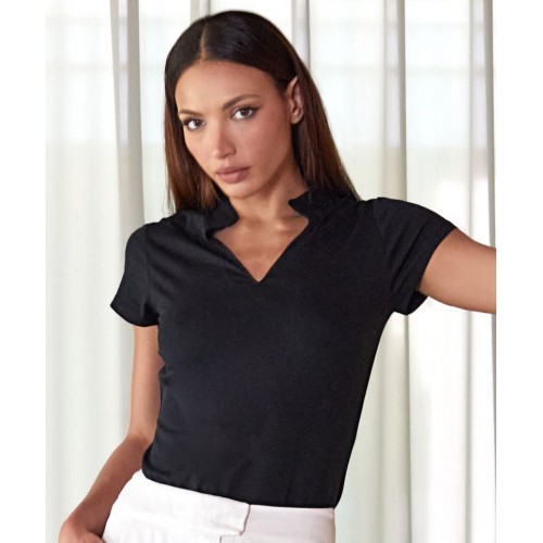 Top s mandarin límečkem