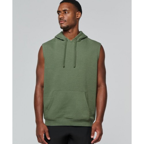 Unisex mikina s kapucí bez rukávů