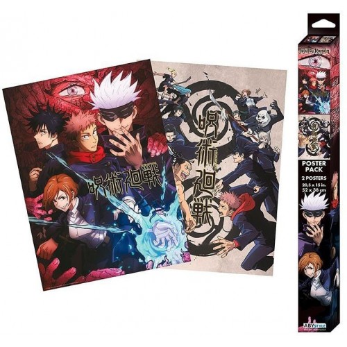 Sada plakátů Jujutsu Kaisen - Group and Schools