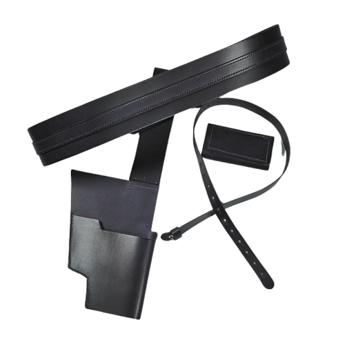 Pašerácký opasek s pouzdrem - Černý