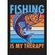 Fishing is My Therapy - Pánské tričko pro vášnivé rybáře