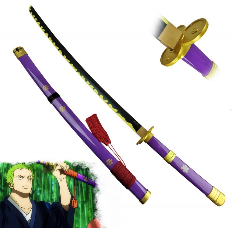 AF Ocelová katana Roronoa Zoro "PURPLE ENMA" - One Piece