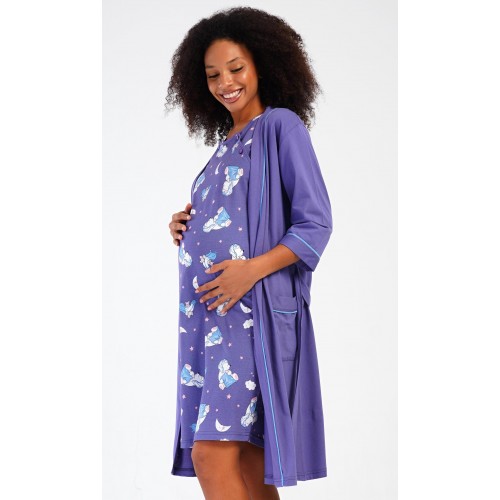 Dámský župan s mateřskou košilí Méďa