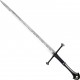Amont Ocelový Anduril "THE SWORD OF ARAGORN" s pochvou i plaketou - Pán Prstenů