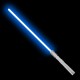 CHSV Světelný meč "BORN WITH THE FORCE" RGB - Dlouhá verze - Silver