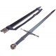 AF Dlouhý zaklínačský/WITCHER meč - ocelový "STEEL SWORD" s pevnou pochvou a popruhem!