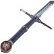 AF Dlouhý zaklínačský/WITCHER meč - ocelový "STEEL SWORD" s pevnou pochvou a popruhem!