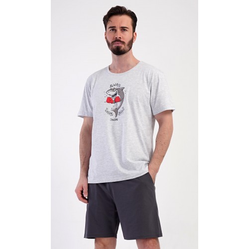 Pánské pyžamo šortky Žralok