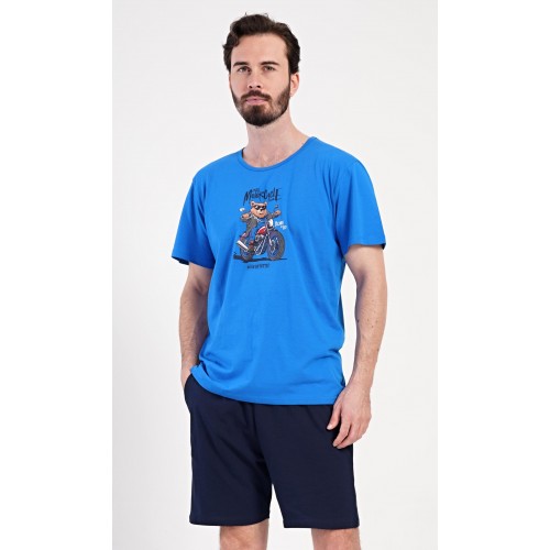 Pánské pyžamo šortky Motorkář