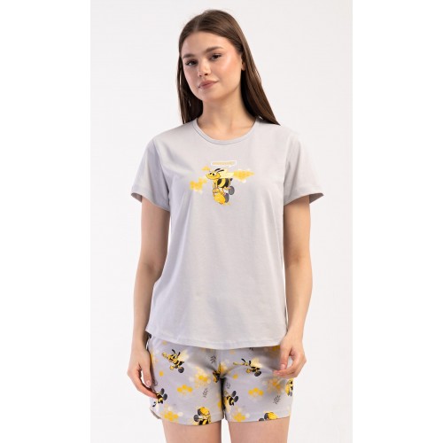 Dámské pyžamo šortky Včelky