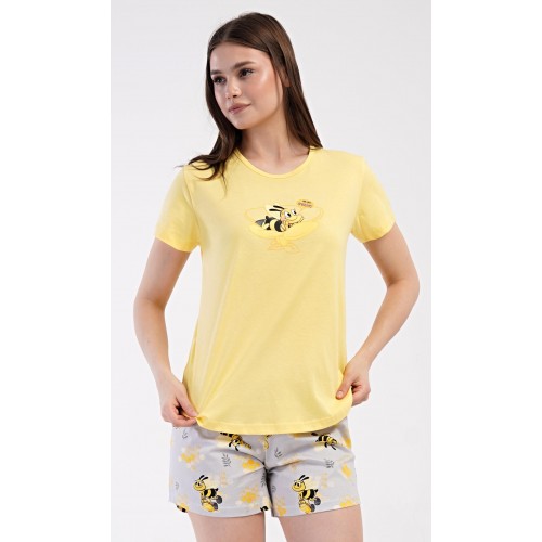 Dámské pyžamo šortky Včelka