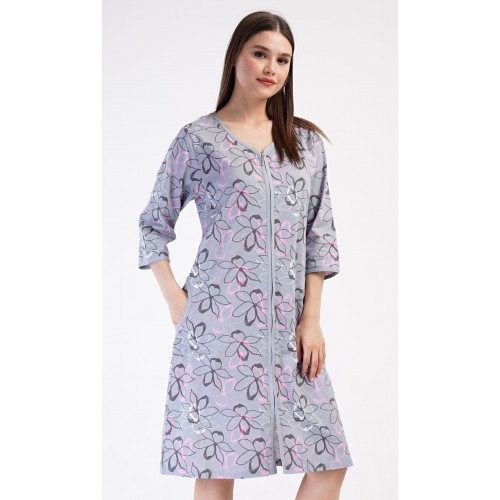 Dámské domácí šaty s tříčtvrtečním rukávem Miana