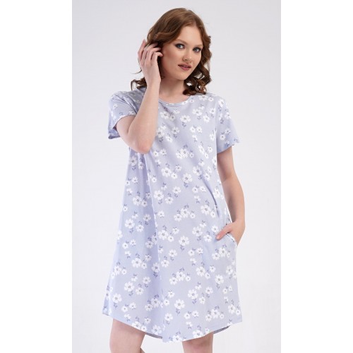 Dámské domácí šaty s krátkým rukávem Nature