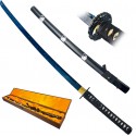 Amont Honosná funkční katana "BLUE MAGMA" s bohatým příslušenstvím