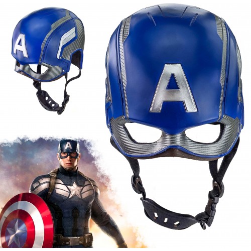 AF Detailní helma "KAPITÁN AMERIKA" plně nositelná - Marvel/Avengers