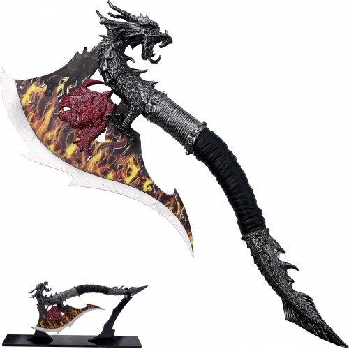 AF Dračí sekera "BORN IN FIRE" se stojánkem