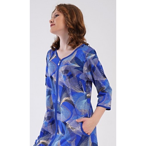 Dámské domácí šaty s tříčtvrtečním rukávem Eliza