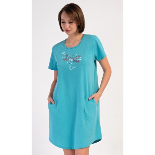 Dámské domácí šaty s krátkým rukávem Vanda