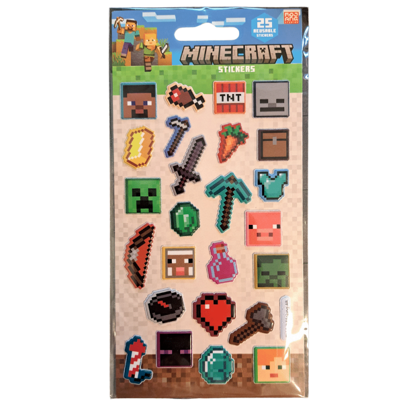 Samolepky Minecraft - pěnové (25 ks)