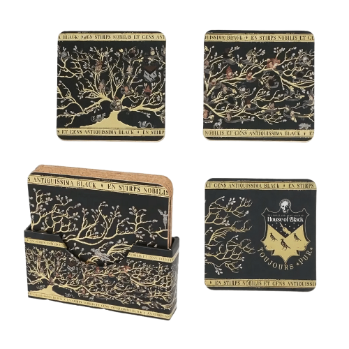 Sada korkových podtácků Harry Potter - Rodina Blacků (4 ks)