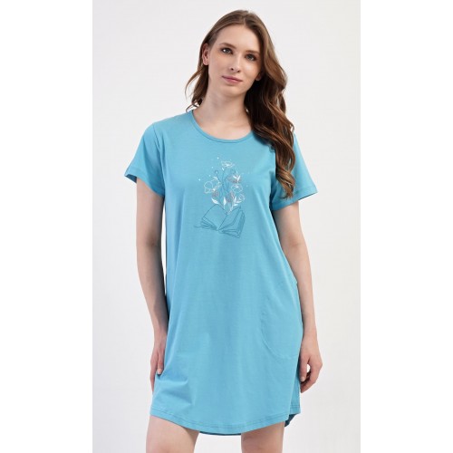 Dámské domácí šaty s krátkým rukávem Book