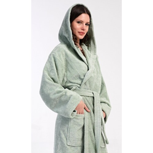 Dámský župan dlouhý s kapucí Lesní víla