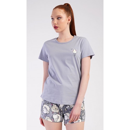 Dámské pyžamo šortky Ovečky