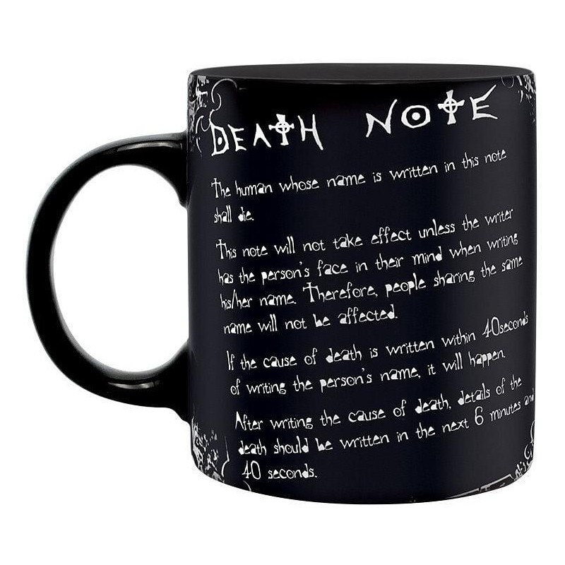 Hrnek Death Note - Pravidla zápisníku
