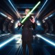 Kožený opasek Jedi