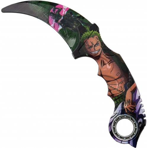 AF Tréninkový karambit "GAMES AND ANIME" s ložiskem Barva: One Piece Zoro