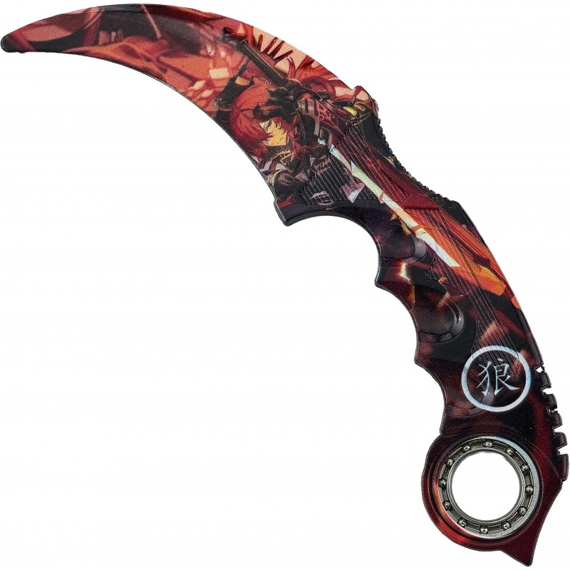 AF Tréninkový karambit "GAMES AND ANIME" s ložiskem Barva: Genshin Impact Diluc