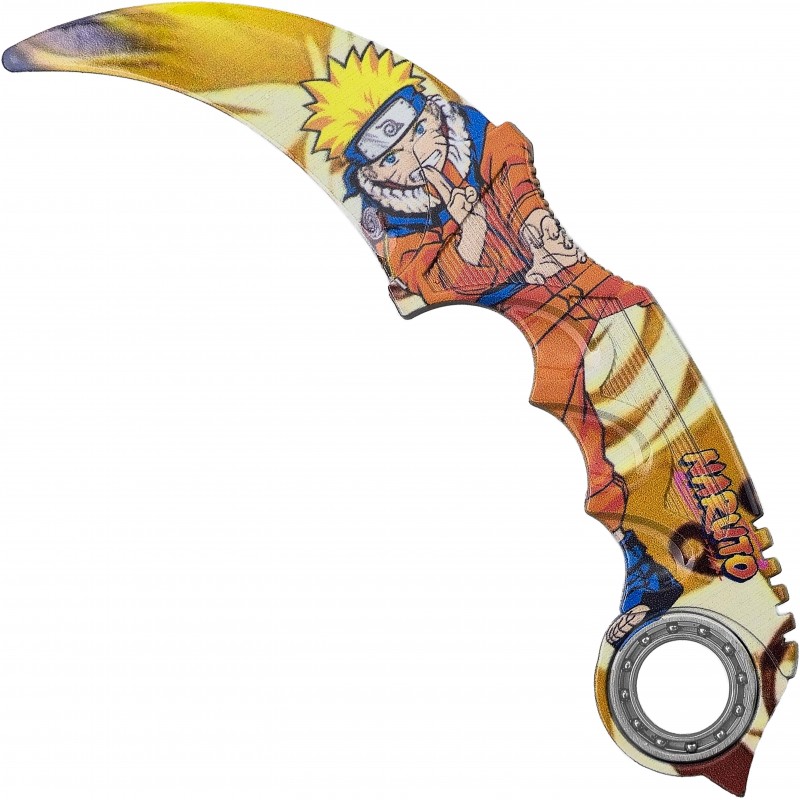 AF Tréninkový karambit "GAMES AND ANIME" s ložiskem Barva: Naruto