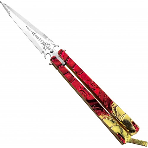 AF Tréninkový motýlek "FANTASY BALISONG" - 8 druhů! Barva: Iron Man