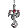AF Přívěsek na krk "DRAGON SWORD" z nerezové oceli