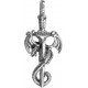 AF Přívěsek na krk "DRAGON SWORD" z nerezové oceli