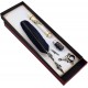 La Balestra Luxusní brk "DARK BLUE" černo-modrý s výbavou