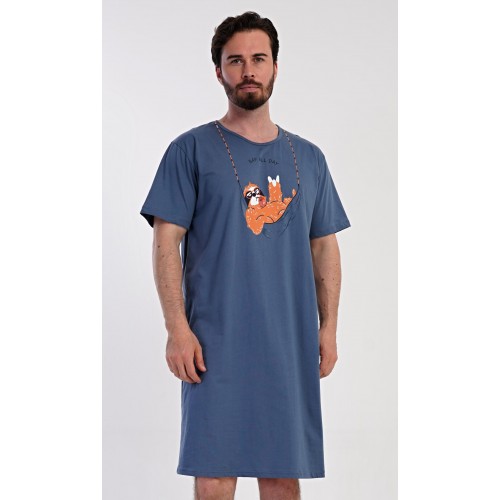 Pánská noční košile s krátkým rukávem Pohodář