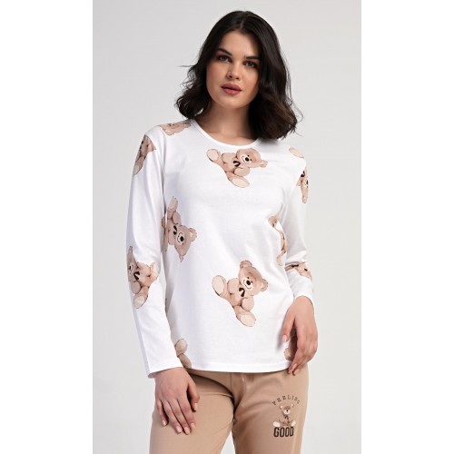 Dámské pyžamo dlouhé Teddy bear