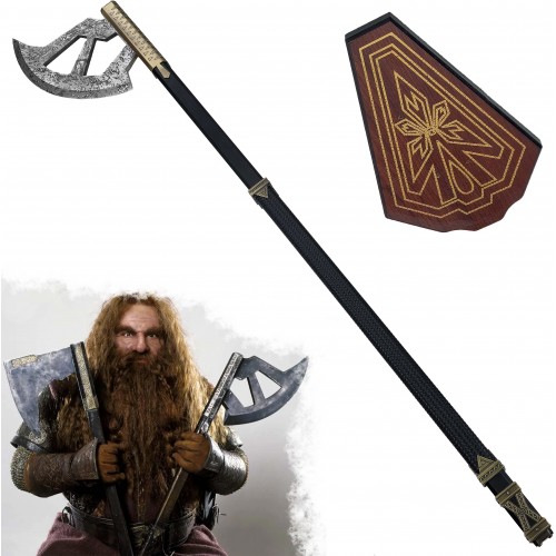 AF Celokovová sekera "WALKING AXE OF GIMLI" s plaketou - Pán Prstenů