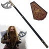AF Celokovová sekera "WALKING AXE OF GIMLI" s plaketou - Pán Prstenů